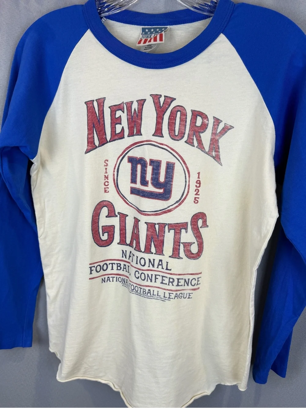 New York Giants Raglan T-Shirt- Size 2XL (14)